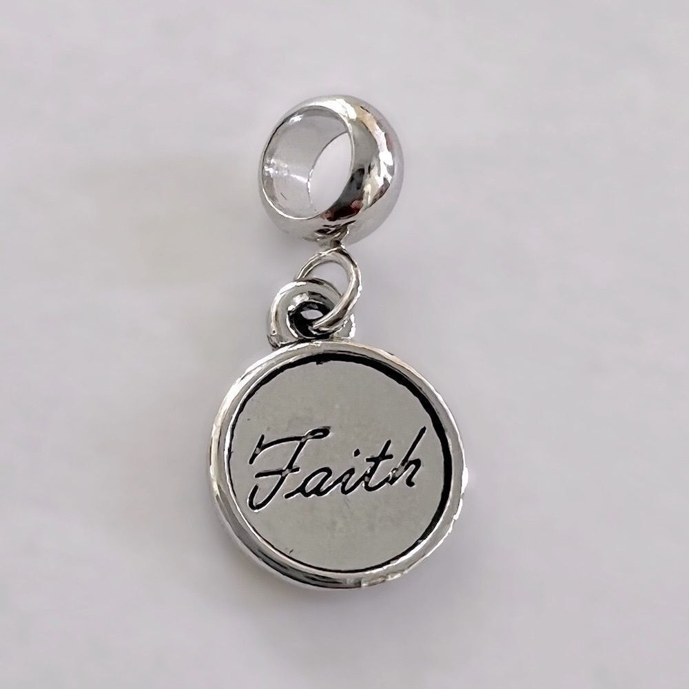 Faith Silver Charm